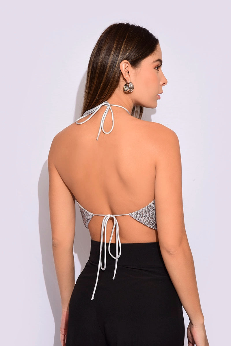 Crop top halter