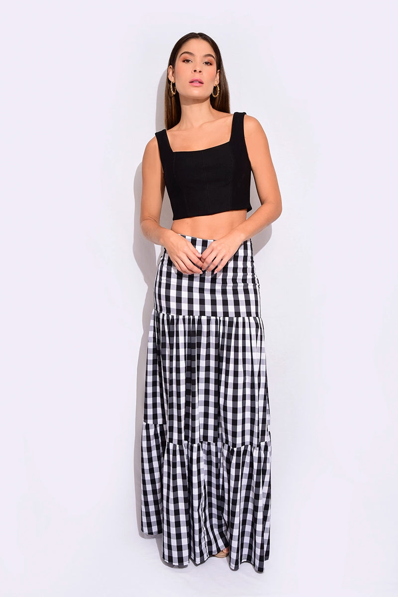 Crop top escote cuadrado