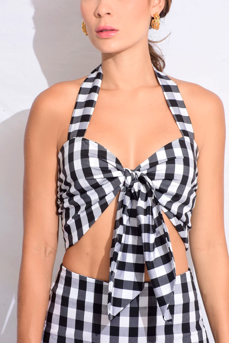 Crop top de anudar