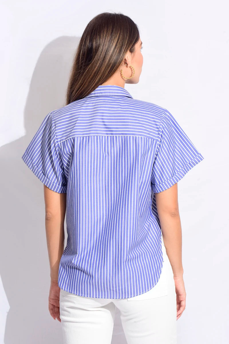 Camisa manga corta a rayas