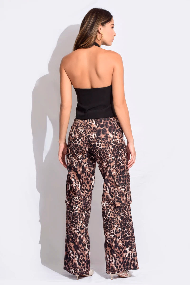 Chaleco halter bolsillo ojal