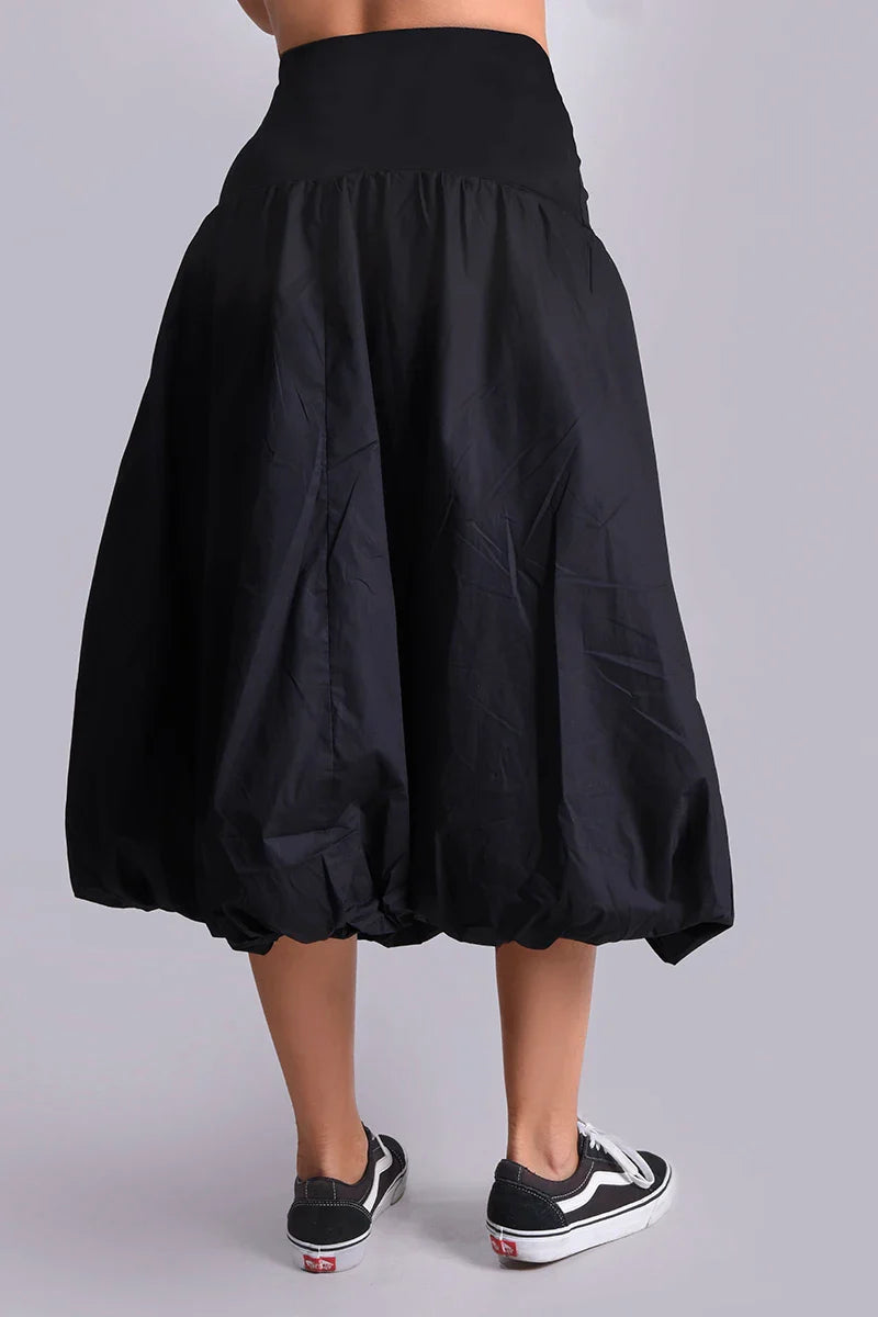Falda midi globo