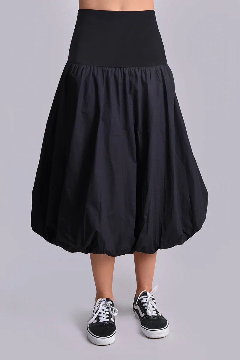 Falda midi globo