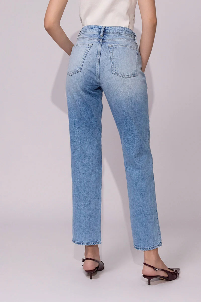 Jean straight mid rise