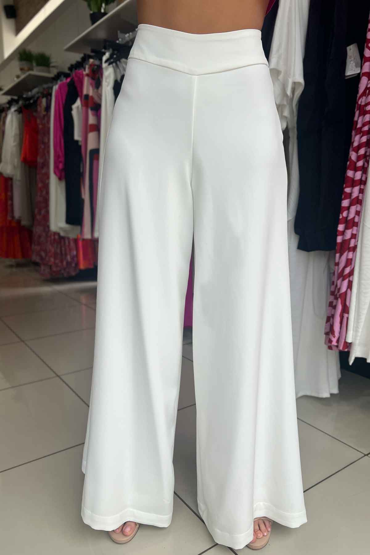 Pantalón palazzo tiro alto