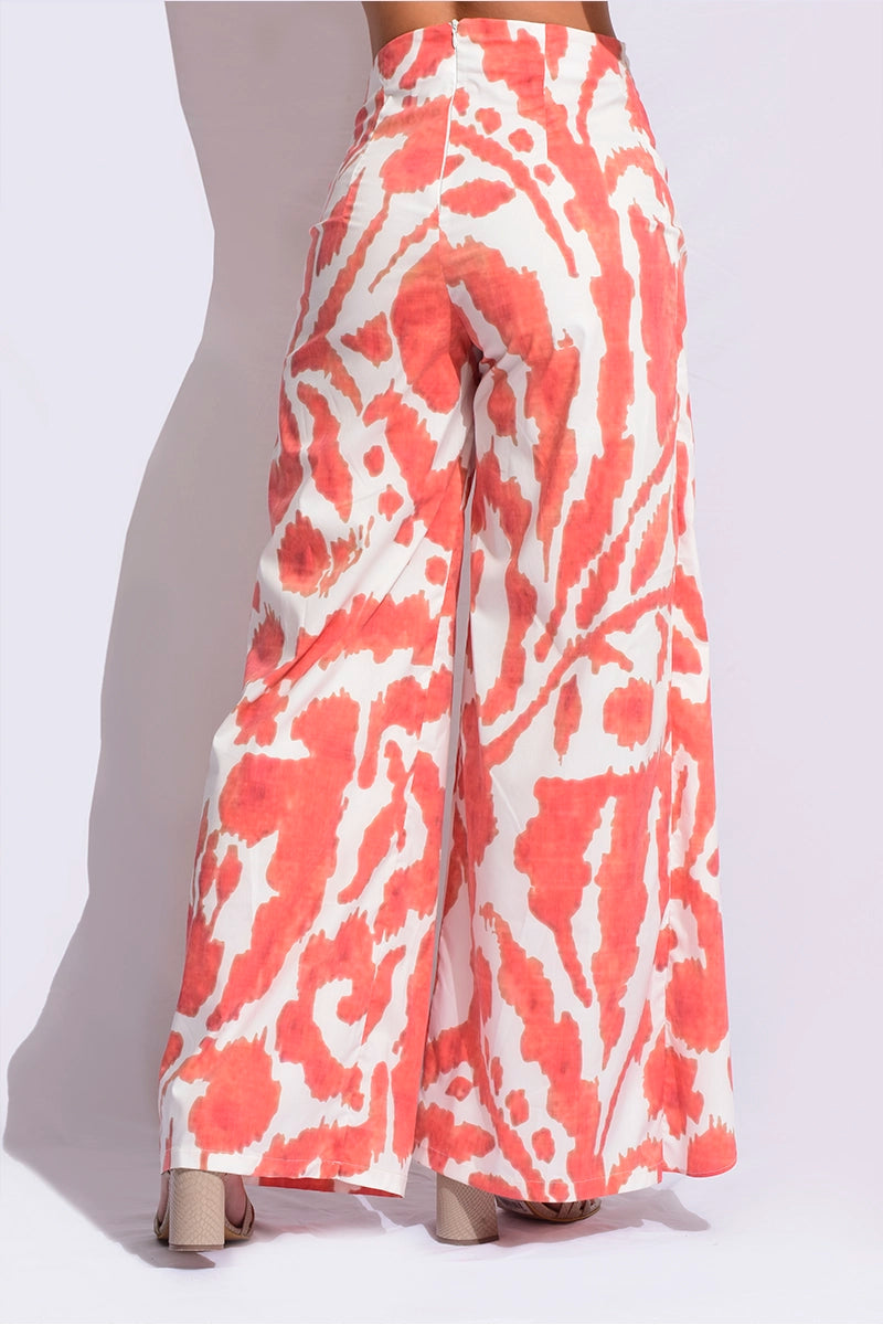 Pantalón pareo estampado